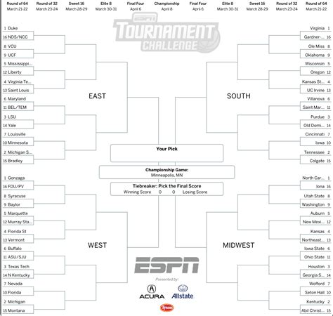 Espn brackets printable - Jay Bilas - Tournament Challenge - ESPN. ESPN's Tournament Challenge is back for the 2023 NCAA College Basketball Tournament! Fill out your bracket and …